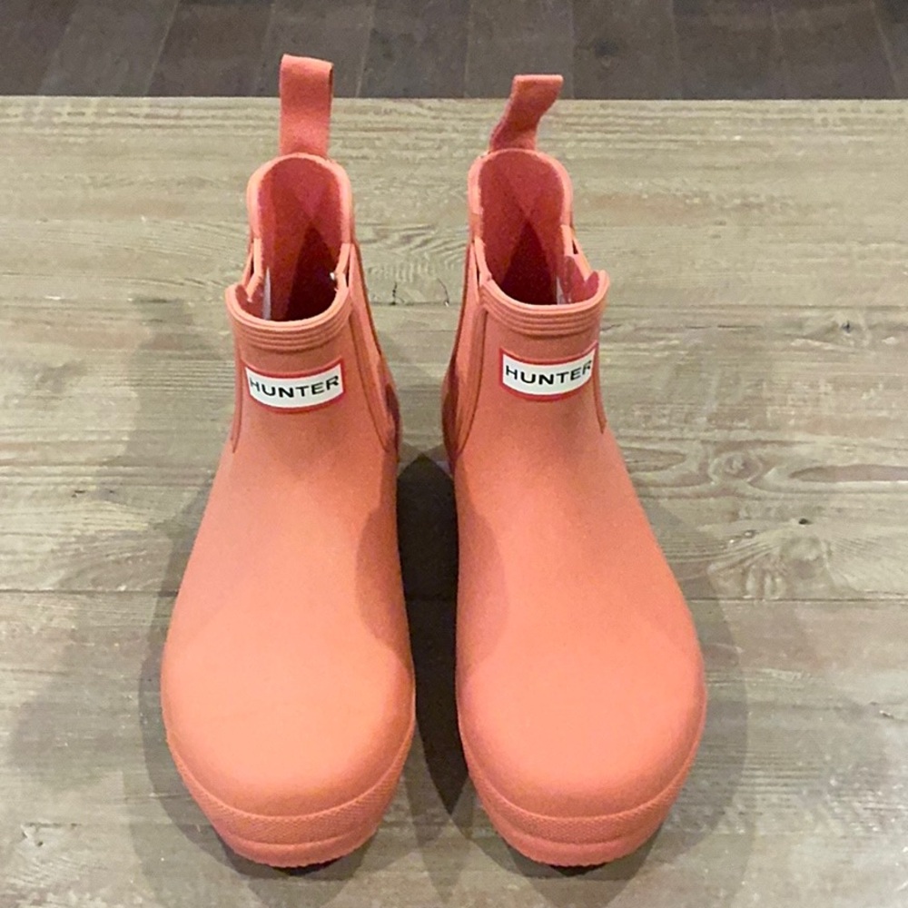 Hunter orange Chelsea Rain Boots - Picture 3 of 8
